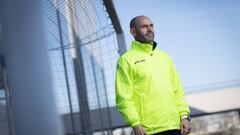 Paco J&eacute;mez posa para AS en la Ciudad Deportiva, antes de la crisis del coronavirus.
 
  
 
 