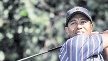 <b>IRREGULAR. </b>Tiger cumplió el par, pero sufrió más de lo esperado. El campo casi pudo con él.