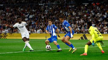 Vinicius, en el momento de hacer el 2-0.