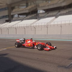 Vettel probó de nuevo los Pirelli de 2017 en Abu Dhabi