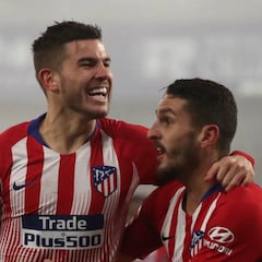 Lucas marcó su primer gol en el Atlético en su partido 107