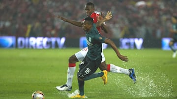 Yerry Mina y Jonathan Copete, en la final de la Superliga 2015. 