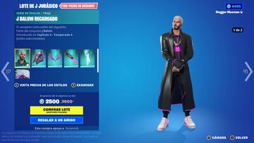 fortnite nueva skin j balvin recargado como es cuanto cuesta