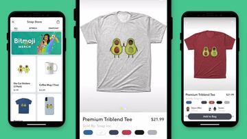 Tus amigos podrán comprar camisetas personalizadas en Snapchat