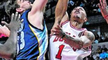 Marc Gasol y Derrick Rose.