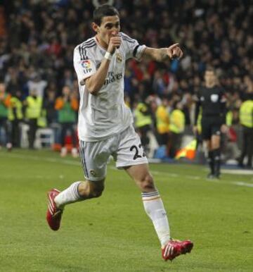 Di María celebra el 3-0.