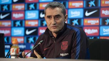 28/10/19 Rueda de Prensa Ernesto Valverde entrenador del Barcelona
previa al partido contra Valladolid