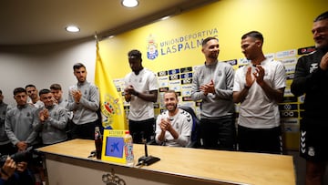 12/01/23 FUTBOL SEGUNDA DIVISION UD LAS PALMAS Rueda de prensa de Kirian
