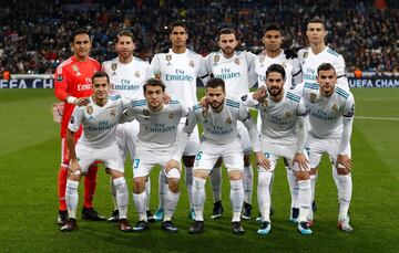 Equipo del Real Madrid.