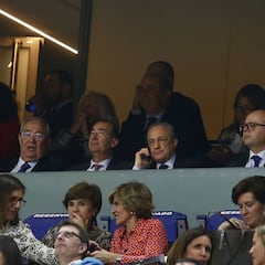 Florentino fue al palco del Palacio para ver el baloncesto
