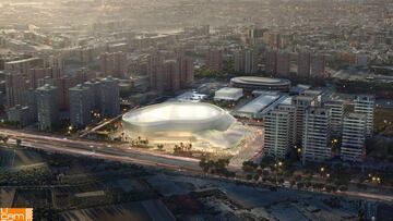 Simulación del Valencia Arena.