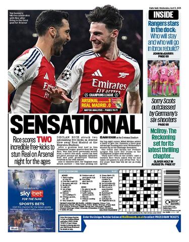 “Humillados”: La portadas inglesas y catalanas se ensañan con el Real Madrid