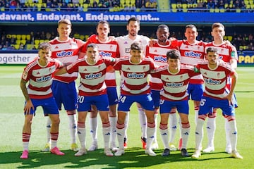 Alineación del Granada en Villarreal.