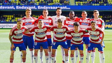 Alineación del Granada en Villarreal.