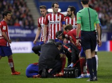 Momento de la lesión de Tiago.