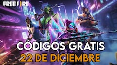 Free Fire | Códigos de hoy lunes 22 de diciembre de 2025: recompensas gratis