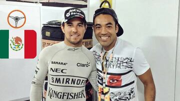 Marco Fabián visitó a Sergio Pérez en el GP de Alemania