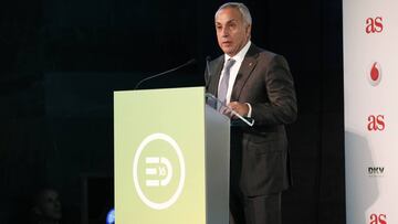 Alejandro Blanco, durante su intervenci&oacute;n en la inauguraci&oacute;n del Foro Eventos Deportivos 2016 de AS. 
 
 
 
 
 
 
 
 
 
 
 