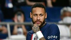 Neymar, en el partido del PSG ante el Urawa Red, en Japón.