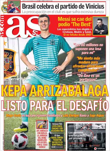 Entrevista a Kepa, la Champions y Messi, intercambio de Marcelo por Álex Sandro...