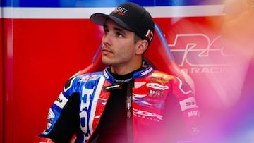 Iker Lecuona, en el box.