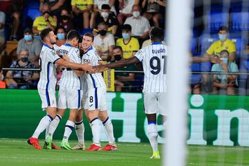 0-1. Remo Freuler celebra el primer gol.