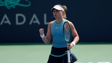Paula Badosa, contra Emma Raducanu en Washington.