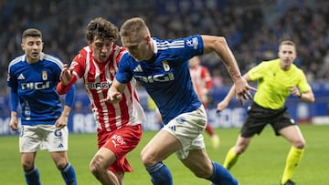 Partido de la jornada 22 de LaLiga Hypermotion entre el Oviedo y el Sporting.