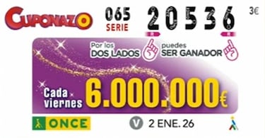 Cuponazo de la ONCE: comprobar los resultados del sorteo hoy, viernes 2 de enero