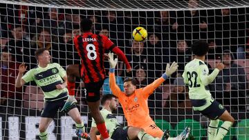 Lerma anota en la caída de Bournemouth ante el City