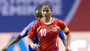Shirley Cruz, la única jugadora profesional de Costa Rica