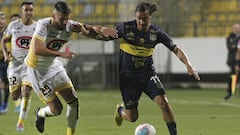 Futbol, Everton vs Coquimbo Unido  Tercera fecha, campeonato nacional 2020  El jugador de Everton, Marcos Pol, disputa el balon contra Federico Pereyra de Coquimbo Unido durante el partido de primera division disputado en el estadio Sausalito de Vina del Mar, Chile.  10/02/2020  Sebastian Cisternas/Photosport   Football, Everton vs Coquimbo Unido  Third date, National Championship 2020  Everton's player, Marcos Pol, battles for the ball against Federico Pereyra of Coquimbo Unido during the first division match held at the Sausalito stadium in Vina del Mar, Chile.  10/02/2020  Sebastian Cisternas/Photosport