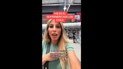 Mujer argentina se impacta al visitar un supermercado en Chile: “Parece que estás en Disney”