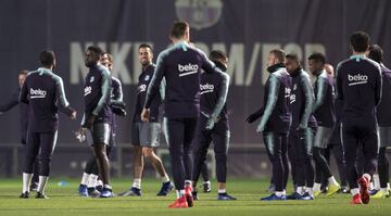 Atlético de Madrid - Barcelona: Entrenamientos previos