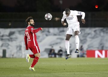 Mohamed Salah y Ferland Mendy.