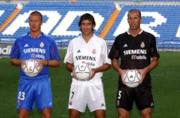 Home, away amnd third kit for the 2004/2005 season.