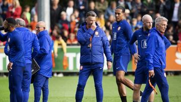 Louis van Gaal during a training session of the Dutch national team at the KNVB Campus on September 19, 2022 in Zeist, the Netherlands.