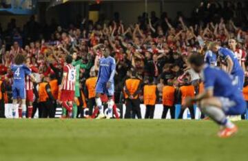 Los Blues desolados tras la eliminación.