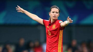 Damaris con la Selecci&oacute;n Sub-20.