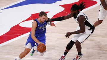 Luka Doncic, durante el partido de la NBA que ha enfrentado a Los Angeles Clippers y Dallas Mavericks