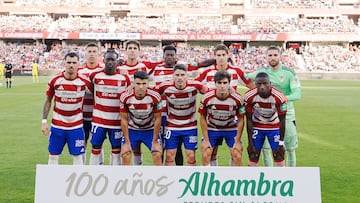 Once del Granada ante el Cádiz.
