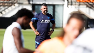 Gennaro Gattuso, en un entrenamiento del Valencia.