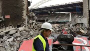 San Mamés ya está empezando a desaparecer bajo la piqueta