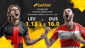 Bayer Leverkusen vs. Fortuna Düsseldorf: horario, TV, estadísticas, cuadro y pronósticos