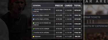 Entradas para ver a Roger Federer en Chile: cuánto cuesta y dónde comprar