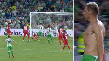 El cabezazo de Joaquín que definió el triunfo del Betis