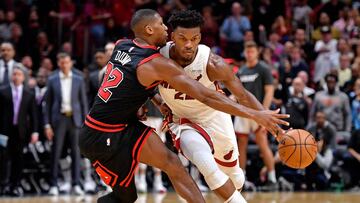 Jimmy Butler, durante un partido de la NBA con Miami Heat