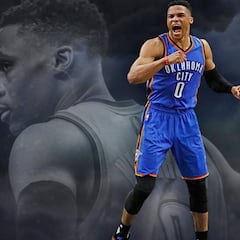 Animalada para la historia de Russell Westbrook: 57+13+11