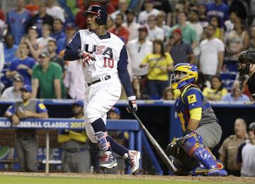 Colombia - Estados Unidos en el Marlins Park. 