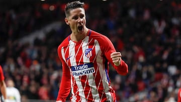 Torres, celebrando un gol.